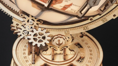 Dřevěná sada Puzzle 3D - Zeměkoule | ROKR dárkové dřevěné puzzle