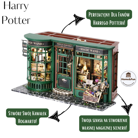 Vánoční sada Book Nook - Harry Potter Magic Shop | Cutebee Puzzle 3D