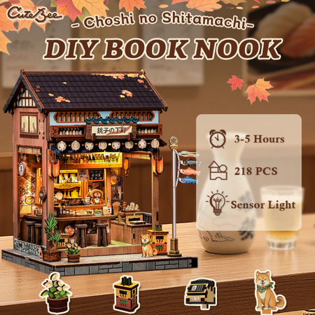 DIY Book Nook - Traditional Japan Street | Cutebee