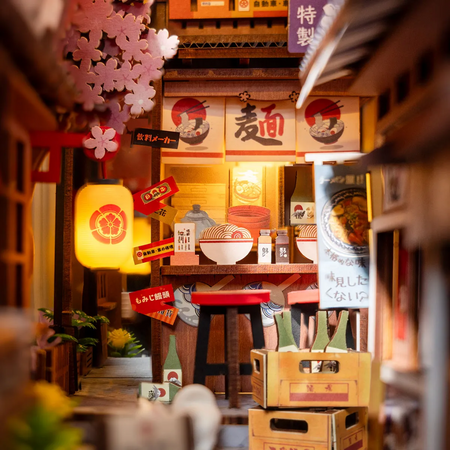 DIY Book Nook - Sakura Wine Alley | Robotime