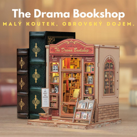 DIY Book Nook - Drama Bookshop | Cutebee