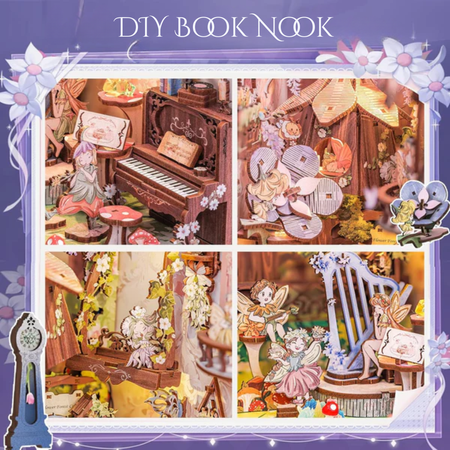 DIY Book Nook - Koncert v lese | Cutebee