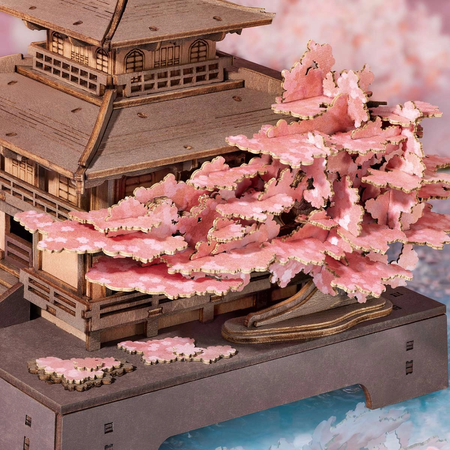 Sakura Pavilion – 3D puzzle Rolife, japonský zenový pavilon