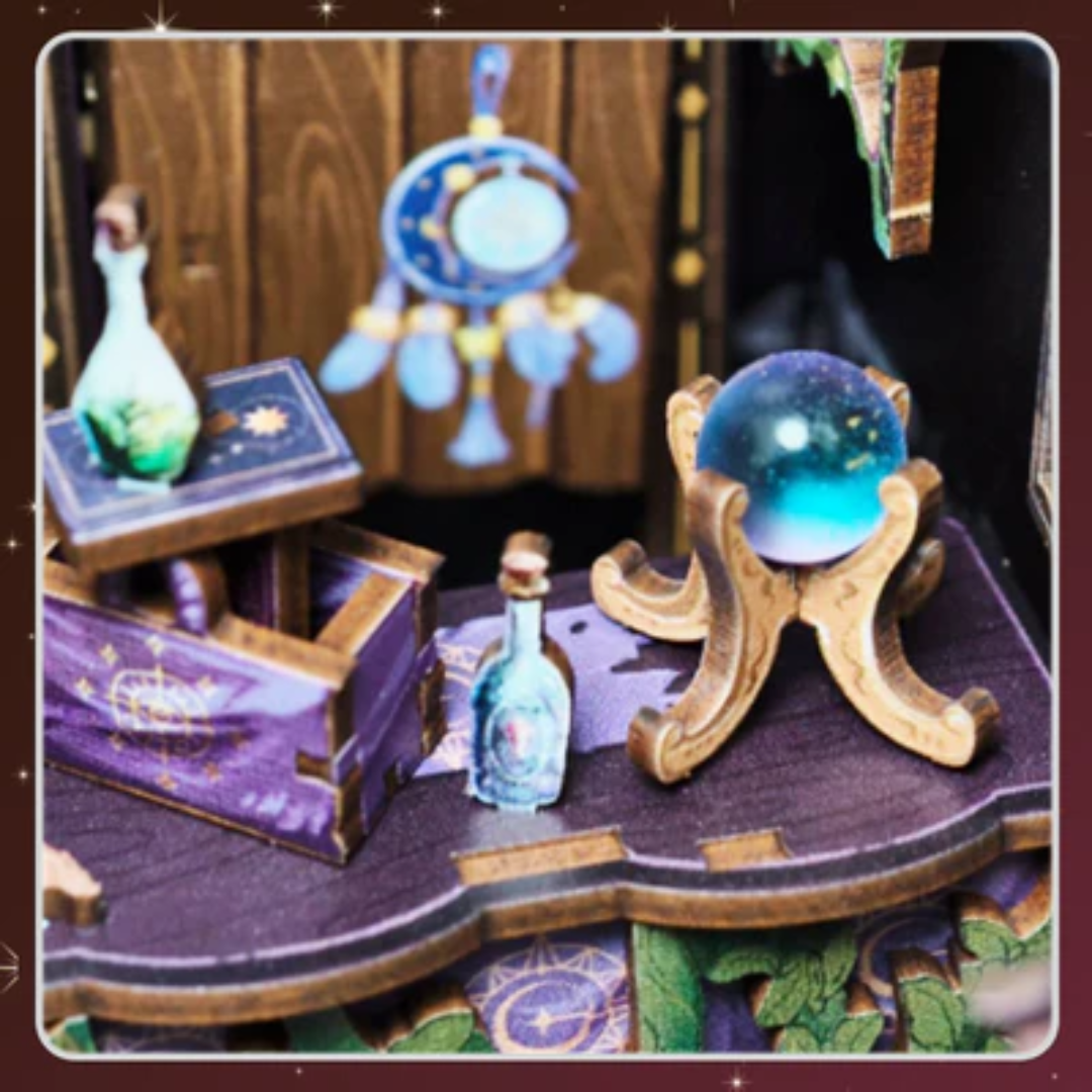 Kouzelný kout knihkupce – DIY Book Nook - The Astrology Bookshop | Cutebee