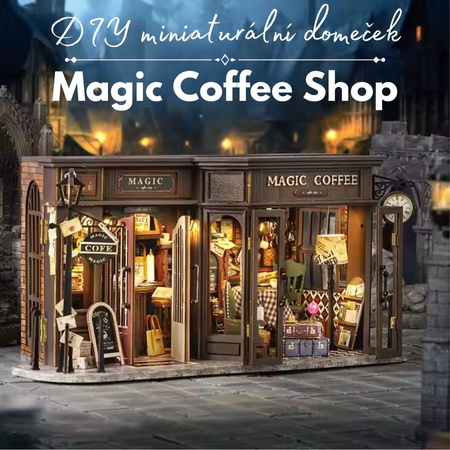 DIY Domeček miniatur - Magic Coffee Shop | Domeček miniatur Cutebee