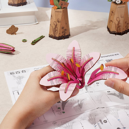Puzzle 3D – Lilac | Rowood