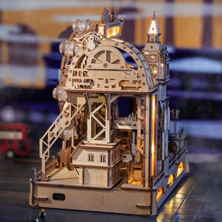 Dřevěná sada Puzzle 3D - Marble Travel London | ROKR