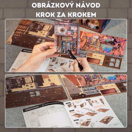 Diy Book Nook - Dlouhé loučení | Cutebee Miniaturní dům