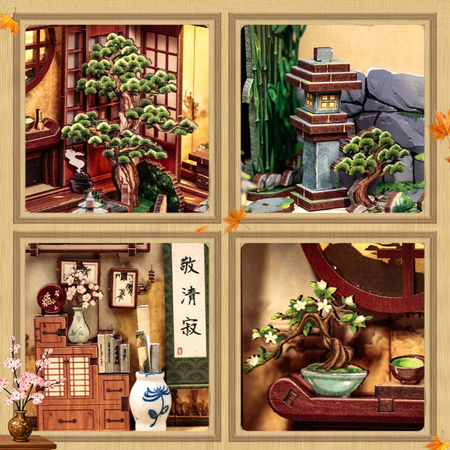 Serene Courtyard – DIY Book Nook CuteBee | 3D puzzle Dárek