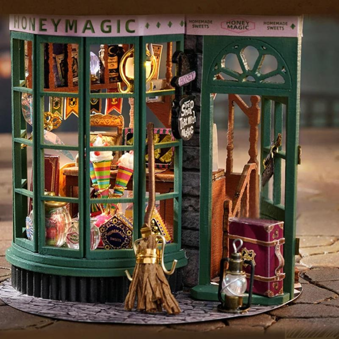 Detaily, které stojí za pozornost – DIY miniaturální domeček - Magický obchod | Stavebnice Harry Potter