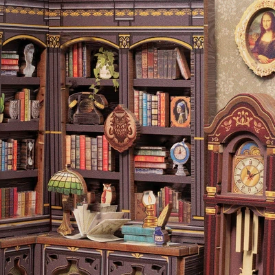DIY Book Nook - Owl Bookstore | Miniaturní dům Cutebee