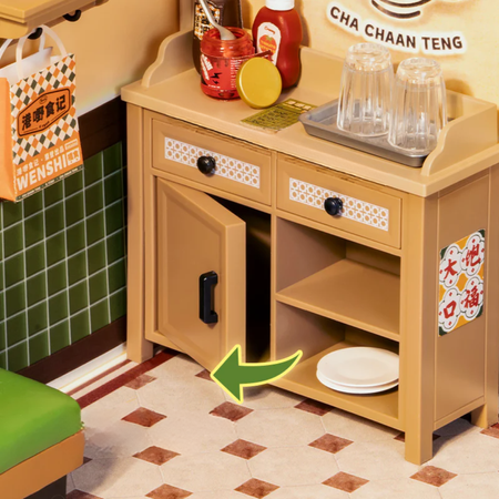 Mini 3D dům - Hong Kong Bites Cafe I Rolife