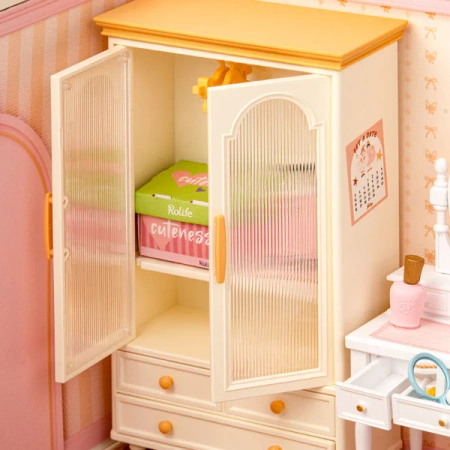 3D mini dům - Růžová ložnice | Rolife