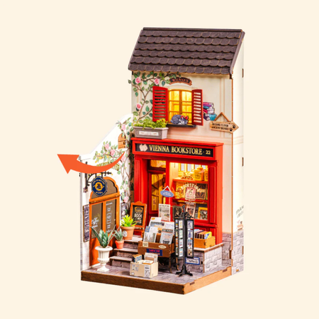 Mini domeček 3D – Vienna Bookstore | Rolife