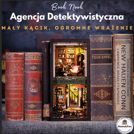 DIY Book Nook Vánoční sada - Detektivní kancelář | Cutebee Miniaturní domeček