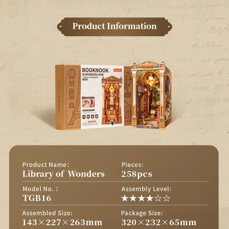Library of Wonders - DIY Book Nook | Rolife