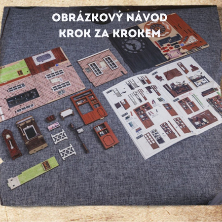 DIY Book Nook - Detective Agency | Cutebee miniaturní domeček