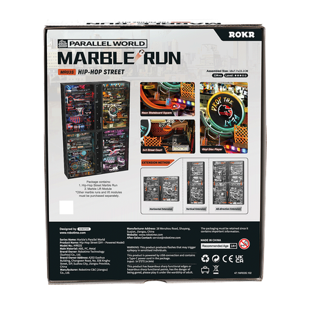 Puzzle 3D kuličková dráha - hip hopový styl | Mechanický kuličkový běh Robotime ROKR
