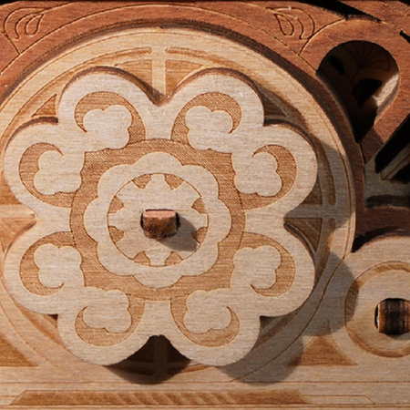 Dřevěné 3D puzzle – Gramofon | ROKR