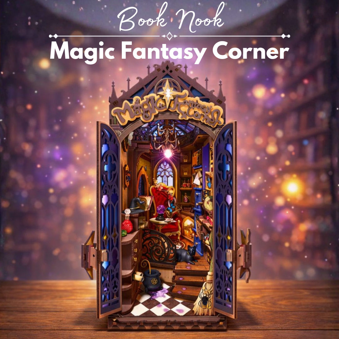 DIY Book Nook - Magic Fantasy Corner | Rolife – LED osvětlení po setmění
