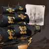 Dřevěná sada Puzzle 3D - Pirátská loď | Rokr gift dřevěné puzzle