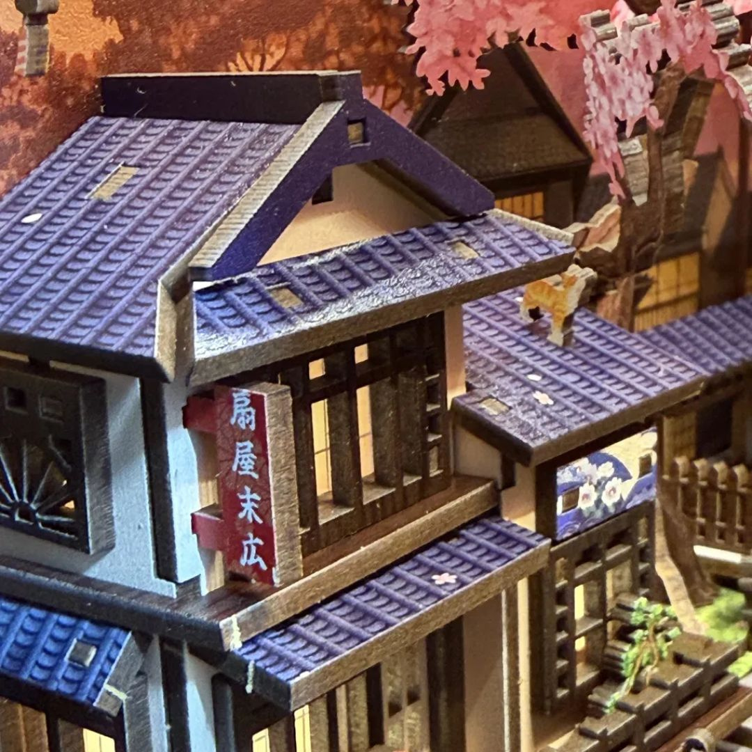 Pagoda ve večerní záři – Twilight Sakura Path – DIY Book Nook CuteBee | 3D puzzle Dárek