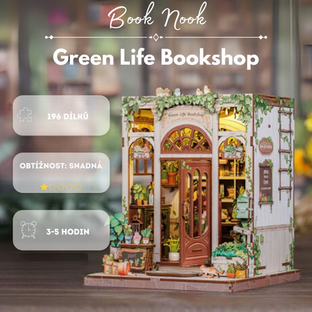 DIY Book Nook - Green Life Bookshop | Cutebee