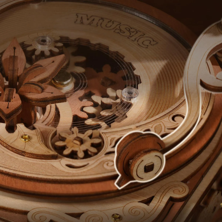 Dřevěné 3D puzzle – Gramofon | ROKR