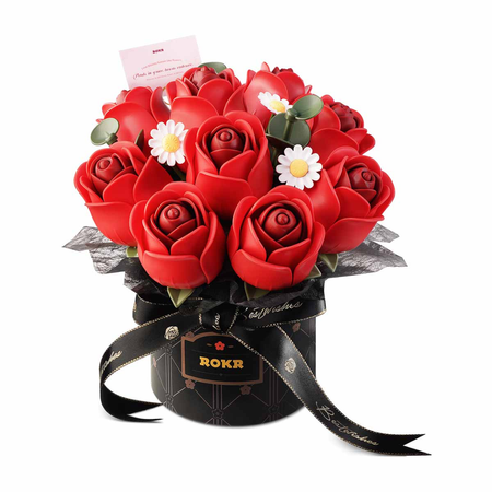 Puzzle 3D – Red Rose Bouquet | ROKR