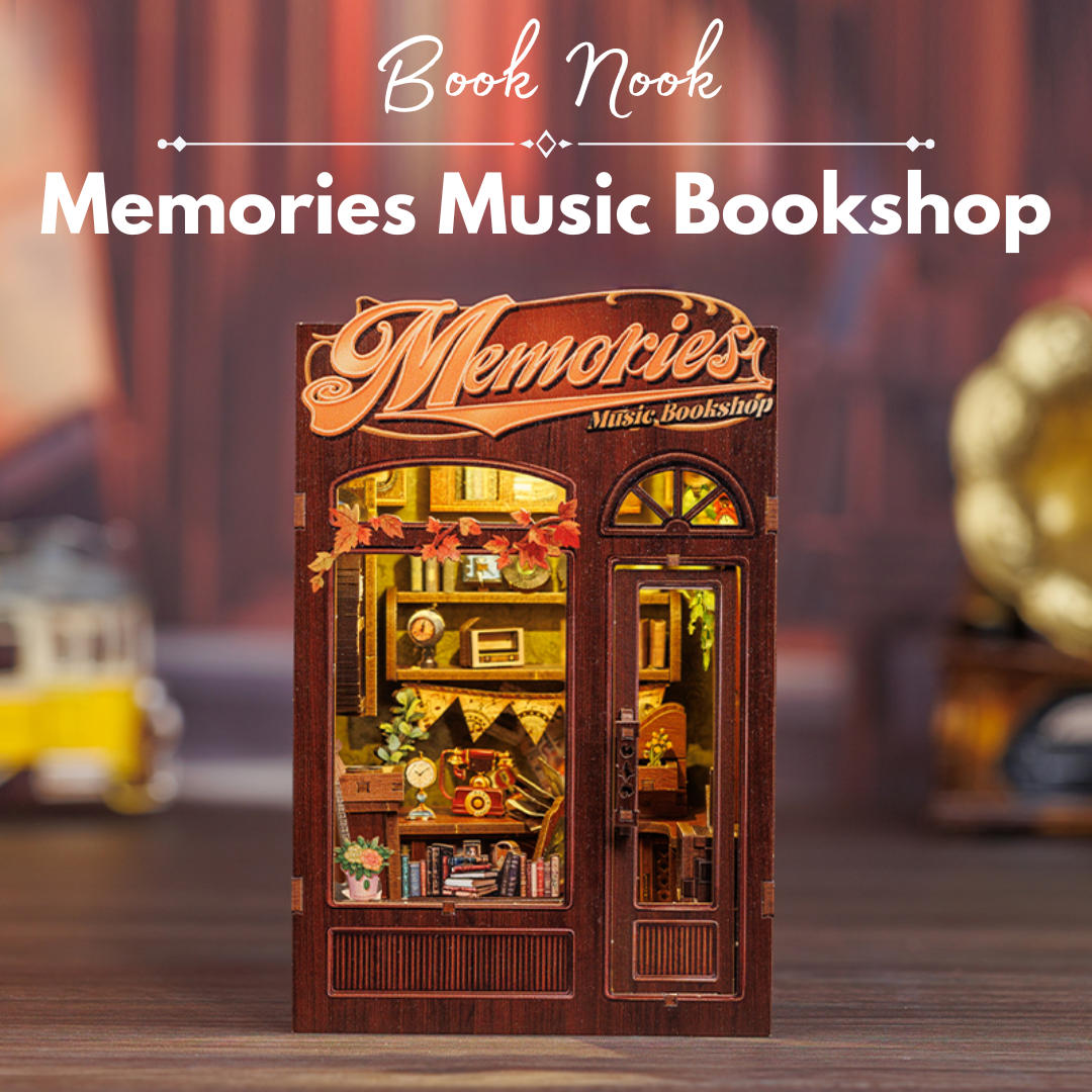 DIY Book Nook - Memories Music Bookshop | Cutebee