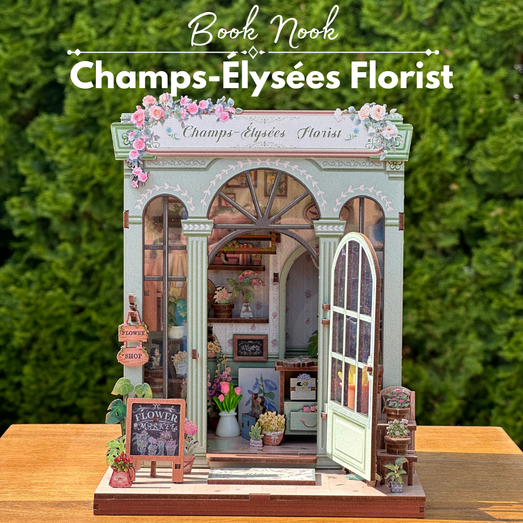 DIY Book Nook - Champs-Élysées Florist | Cutebee – nápad na dárek