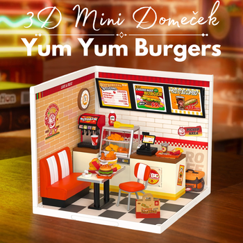 3D Mini dům - Yum Yum Burgers | Rolife