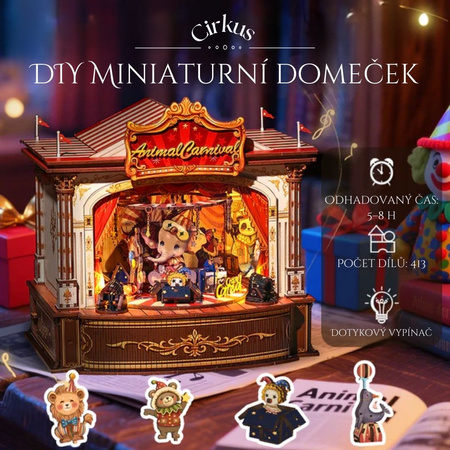 DIY Domeček miniatur - Cirkus Cutebee