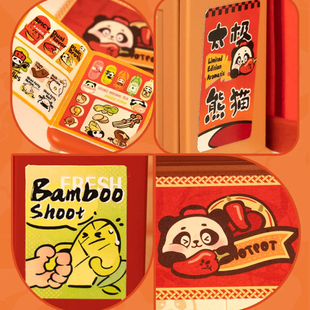 Mini 3D dům - Panda Hot Pot | Rolife