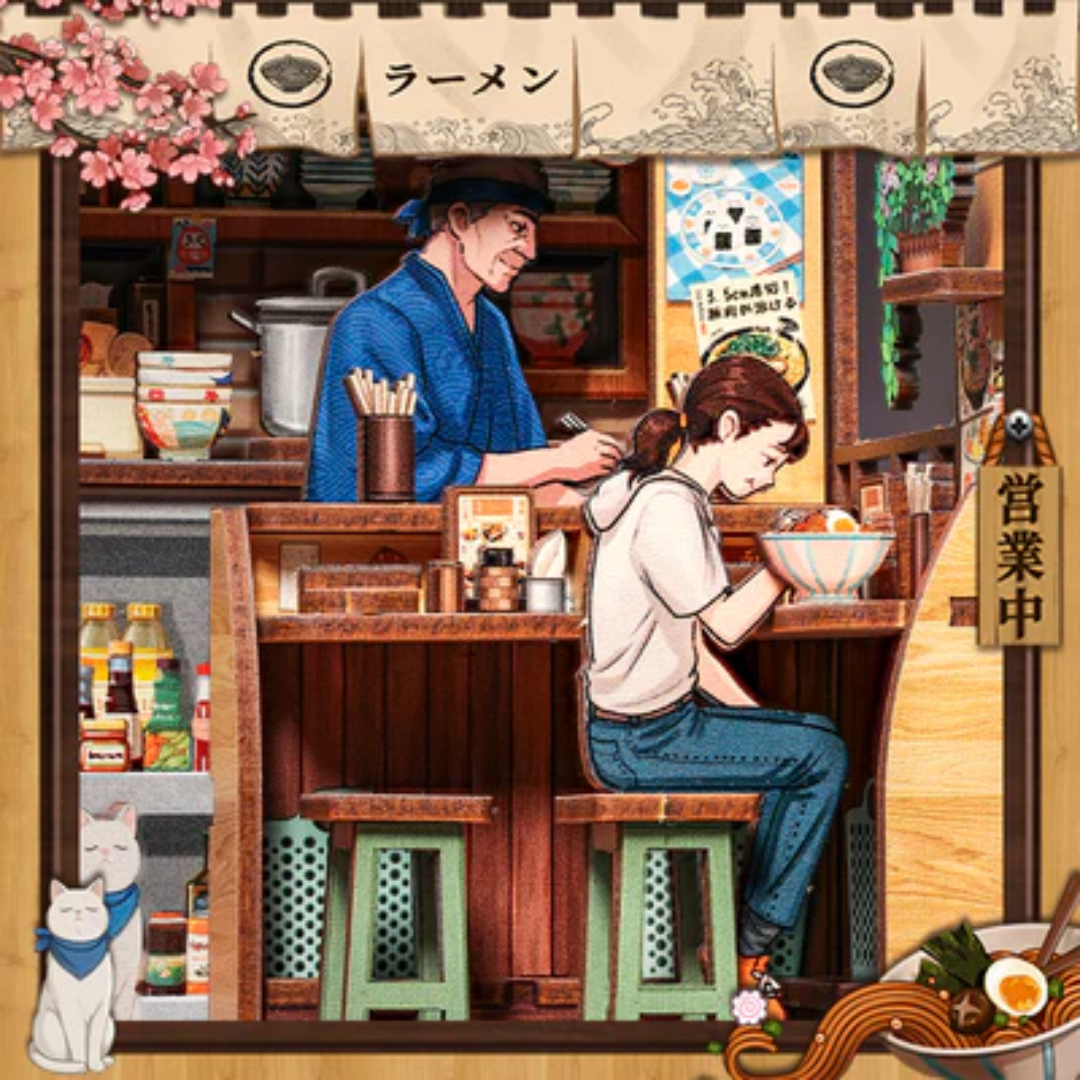 Vstup do uličky shōtengai – DIY Book Nook - Ramen Oishii Kyoto | Cutebee