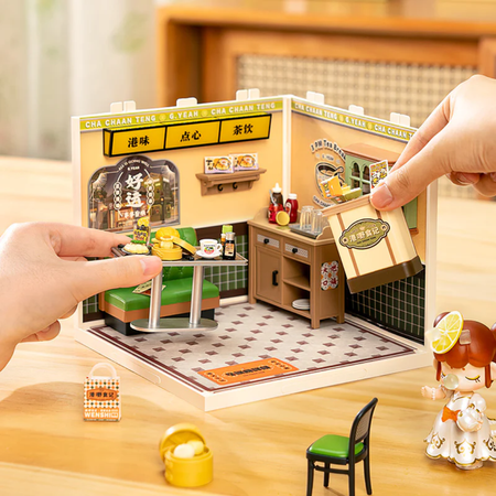 Mini 3D dům - Hong Kong Bites Cafe I Rolife