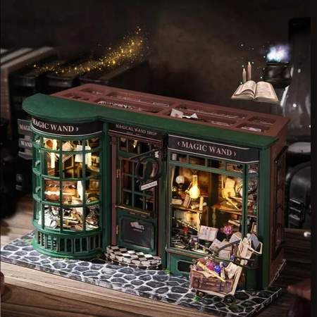 DIY miniaturální domeček - Miniature Magic DIY Shop | Cutebee Puzzle 3D