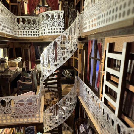 DIY Book Nook - Právnická knihovna Law Library | MiniCity