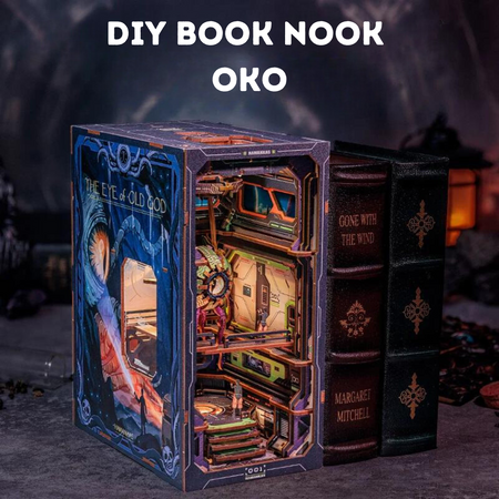 DIY Book Nook - OKO | Miniaturní dům Cutebee
