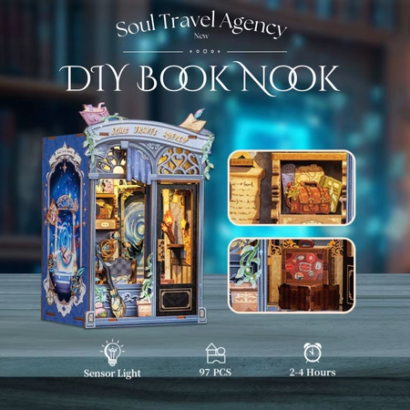 DIY Book Nook - Nová verze cestovní kanceláře Soul | Cutebee Miniaturní dům