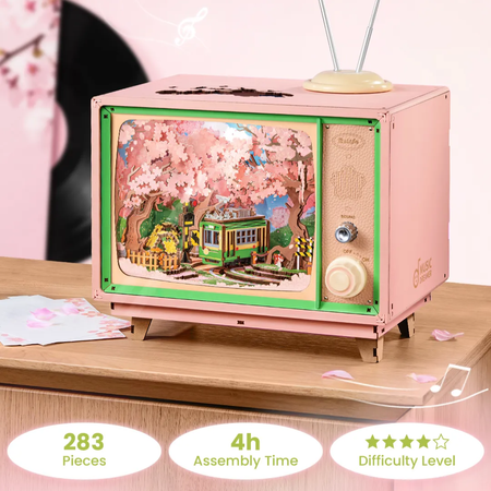 Dřevěná sada Puzzle 3D - Sakura Dream Tour | Rolife