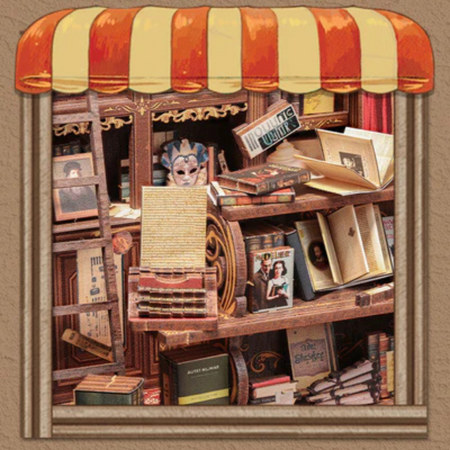 DIY Book Nook - Drama Bookshop | Cutebee