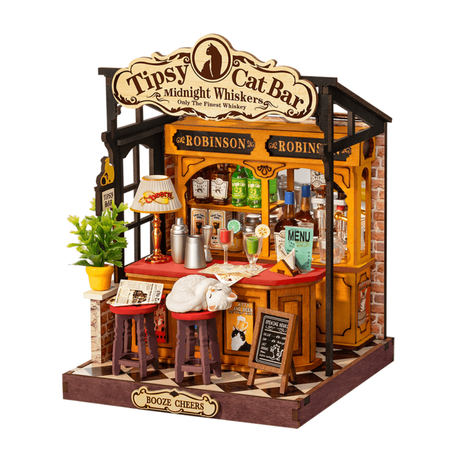Miniaturní bar 3D - Tipsy Cat Bar | Rolife