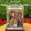 Vánoční sada Book Nook - Galerie Knihkupectví | Cutebee miniaturní 3D puzzle domeček