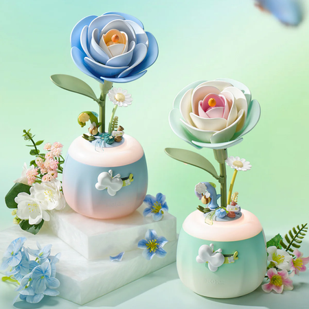 Puzzle 3D – Minty Camellia Lamp | ROKR