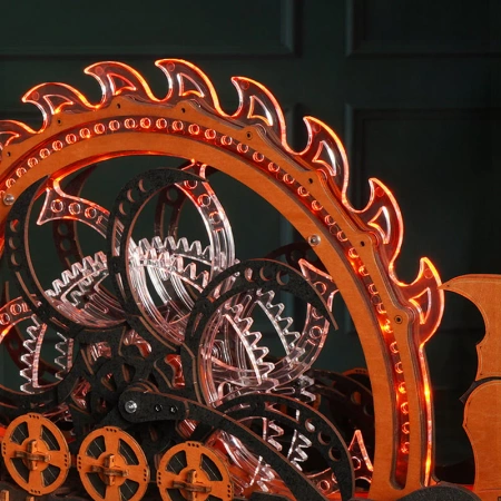 Dřevěná sada Puzzle 3D - Vikingská loď | ROKR dřevěné puzzle dárek