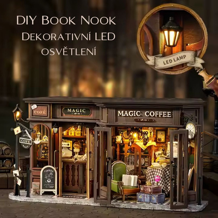DIY Domeček miniatur - Magic Coffee Shop | Domeček miniatur Cutebee
