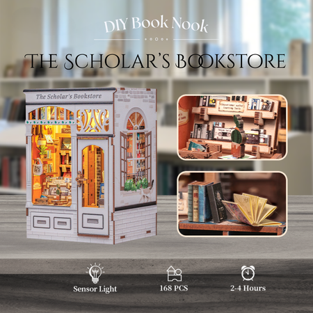 DIY Book Nook - Knihkupectví Schoolar's | Cutebee