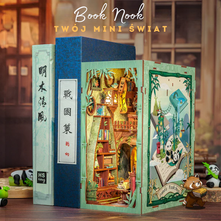 DIY Book Nook - Knihkupectví Panda | Cutebee