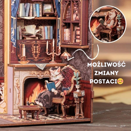 DIY Book Nook Vánoční sada - Rezidence hraběte Kocoura | Cutebee Miniaturní domeček
